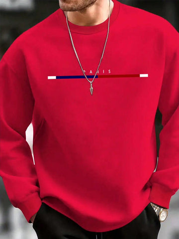 Paris Sweatshirt-Red