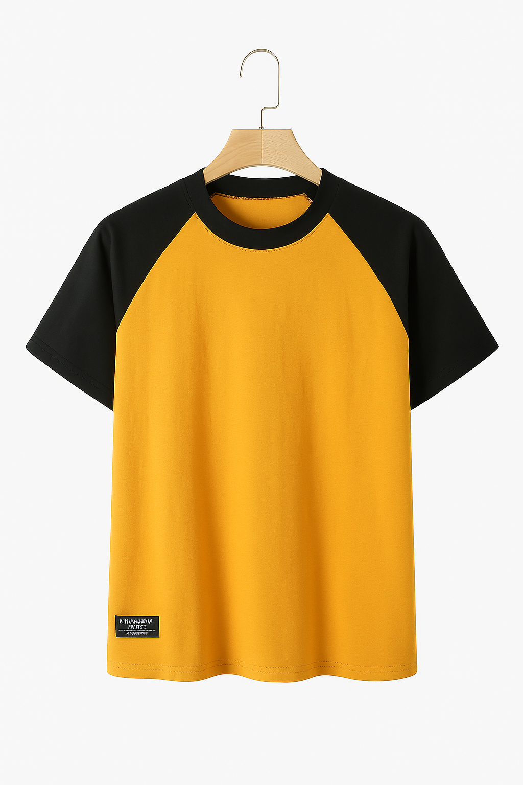 Patch Work Tee Yellow & Black