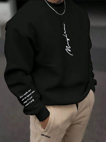 Text Sweatshirt-Black