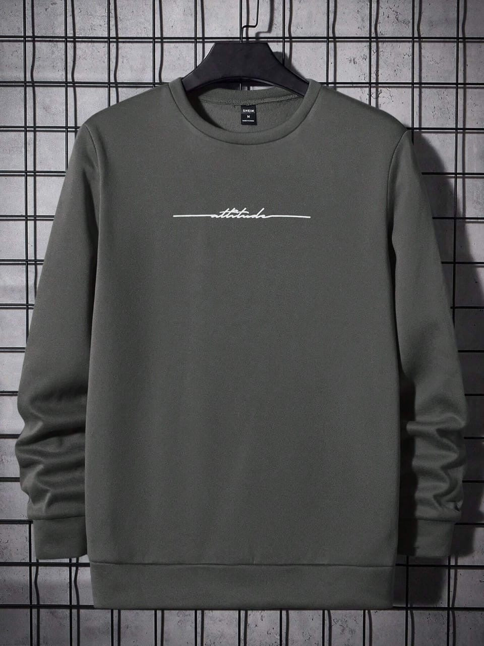 Attitude Sweatshirt-Dark Grey