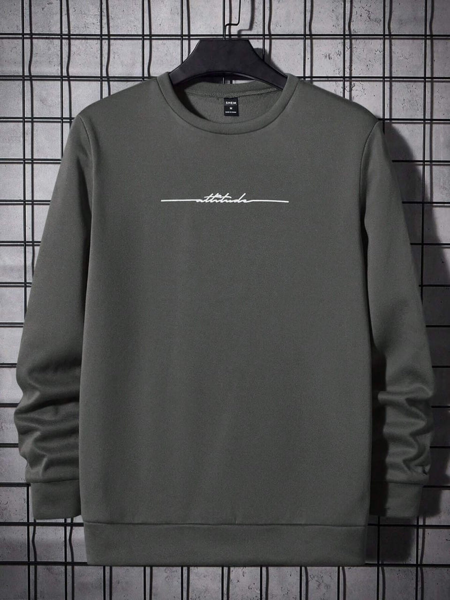 Attitude Sweatshirt-Dark Grey