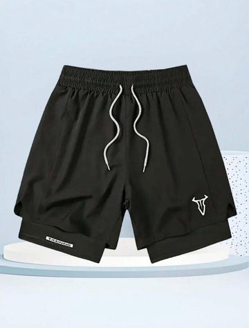 Sports Shorts Gym Wear - Black