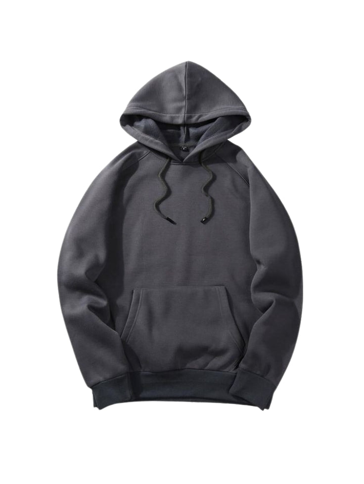 Solid Hoddie - Grey