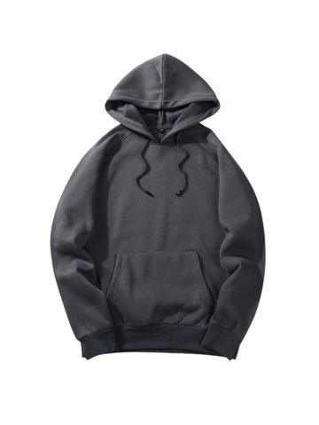 Solid Hoddie - Grey