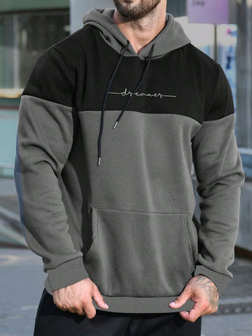 Dreamer Hoddie-Dark Grey/Black