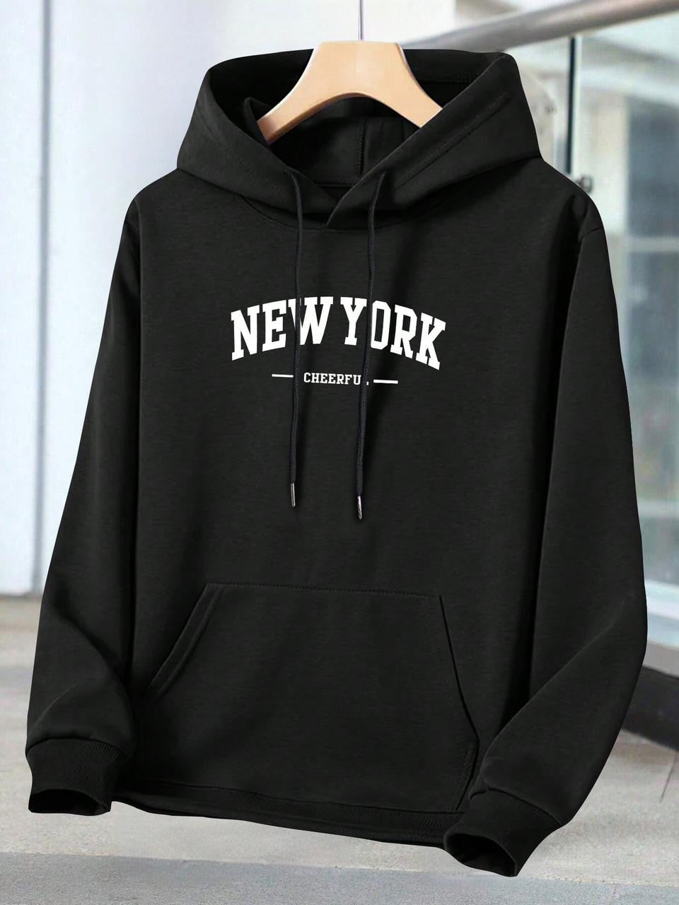 New York Hoddie  - Black