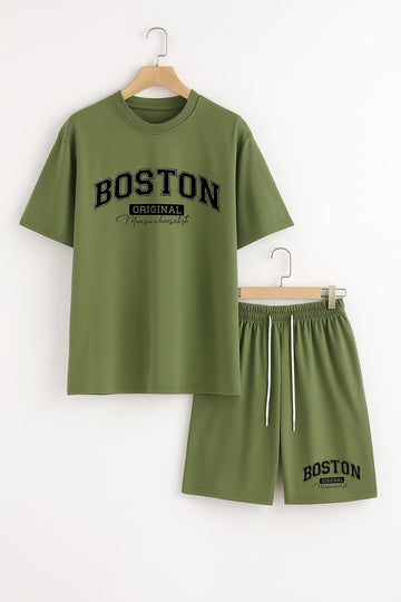 Boston Co ord - Camo Green