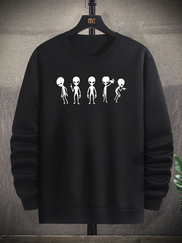 Alien Sweatshirt Black