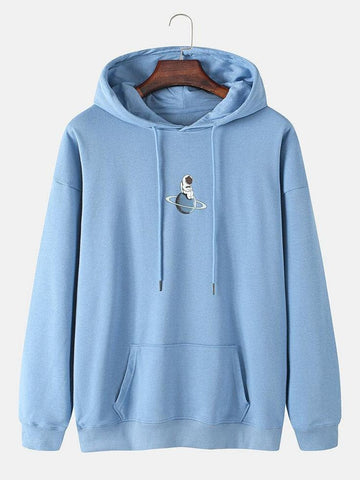 Astronaut Hoddie - Dusty Blue
