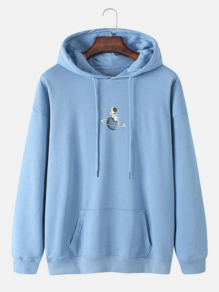 Astronaut Hoddie - Dusty Blue