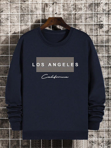 Los Angeles Sweatshirt-Dark Blue