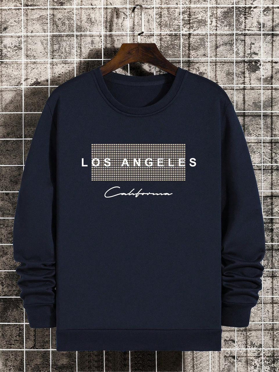 Los Angeles Sweatshirt-Dark Blue