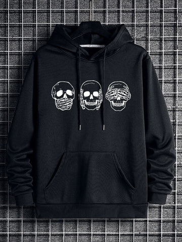 Dead Face Hoddie Black