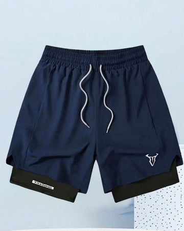 (Copy) Sports Shorts Gym Wear - Navy Blue