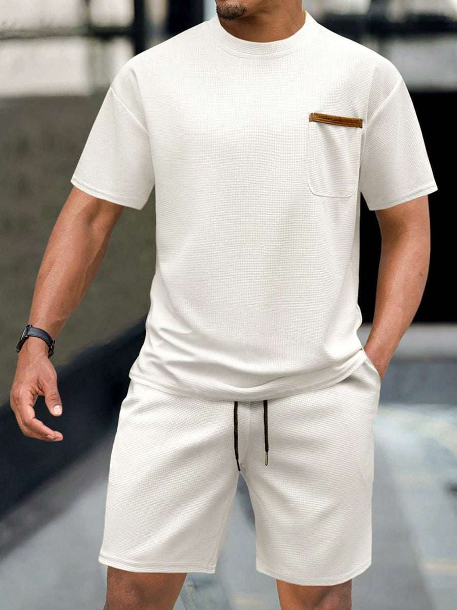 Side Pocket Co Ords -  White