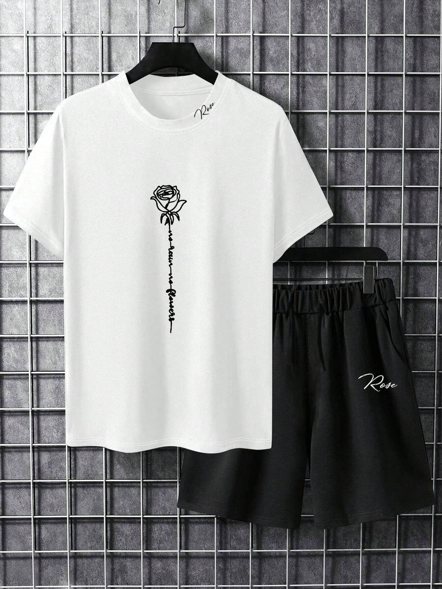 Flower Co ords White