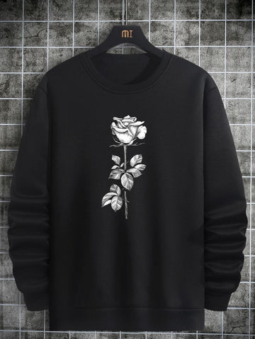 Flower Sweatshirt - Black