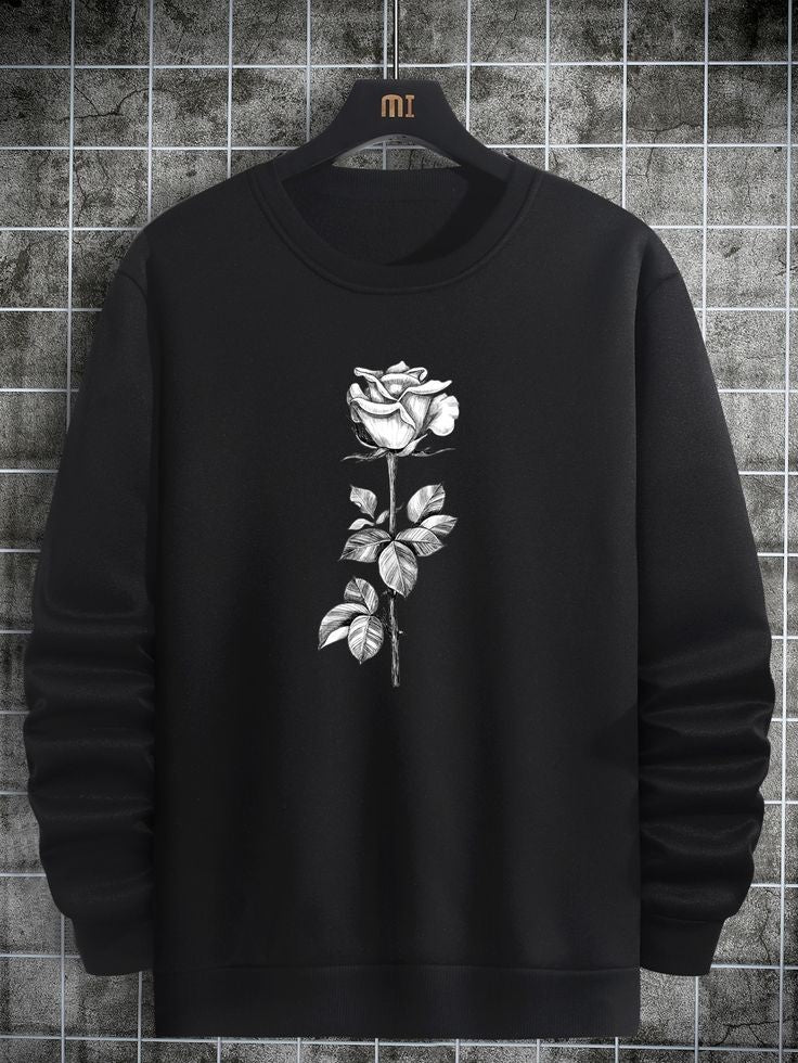 Flower Sweatshirt - Black