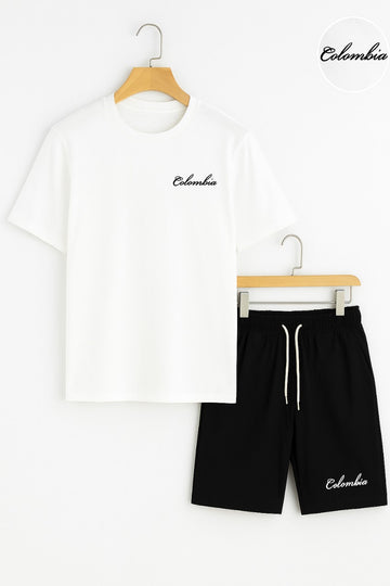 Colombia Co Ords - White Black