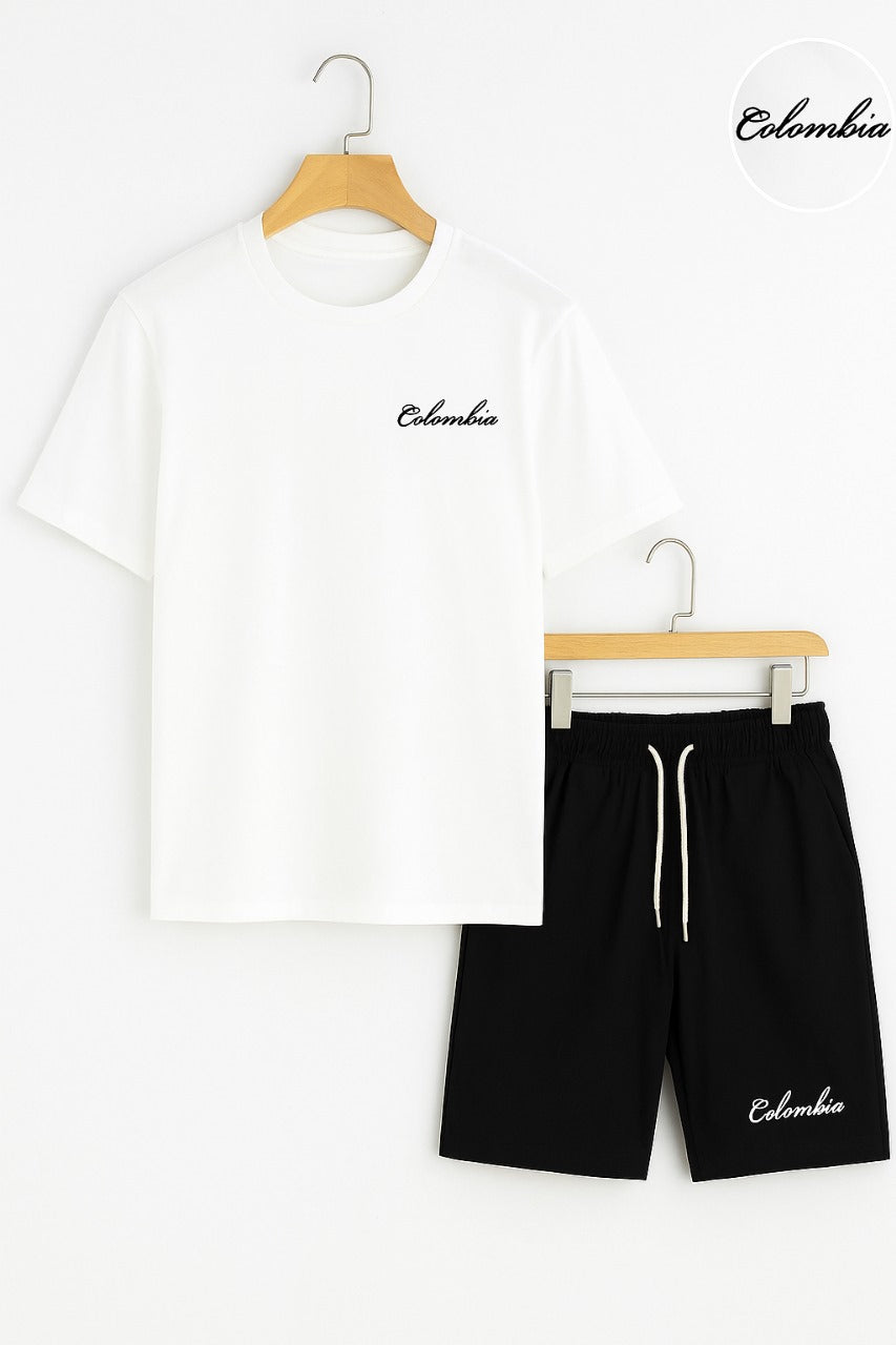 Colombia Co Ords - White Black