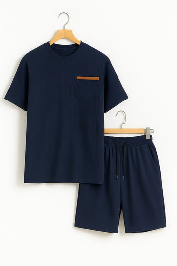 Pocket Solid Co Ords - Navy