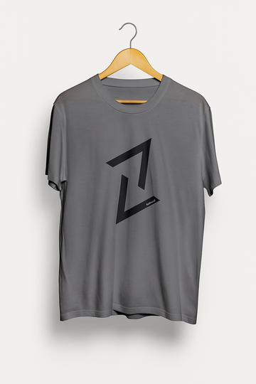 Half Trinangle Tee_Grey