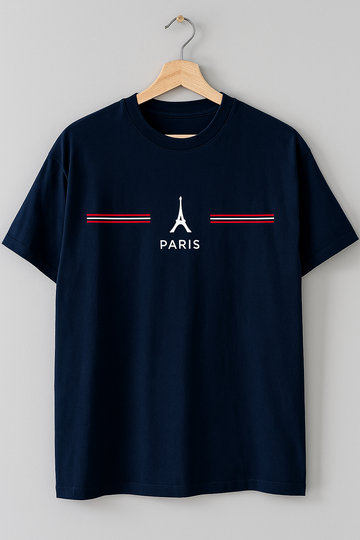Mens Paris Tee Navy Blue