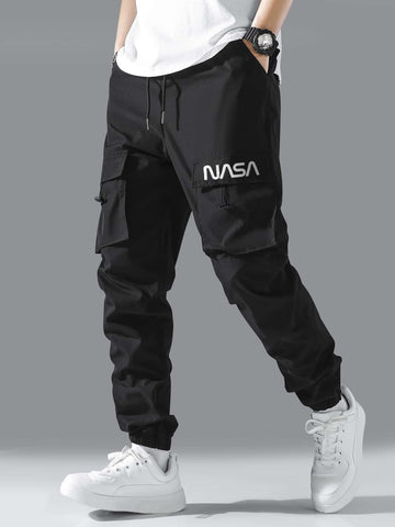 NASA Cargo Pants Black