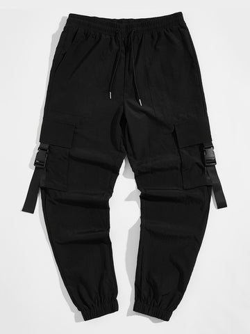 Smart Cargo Pants Black