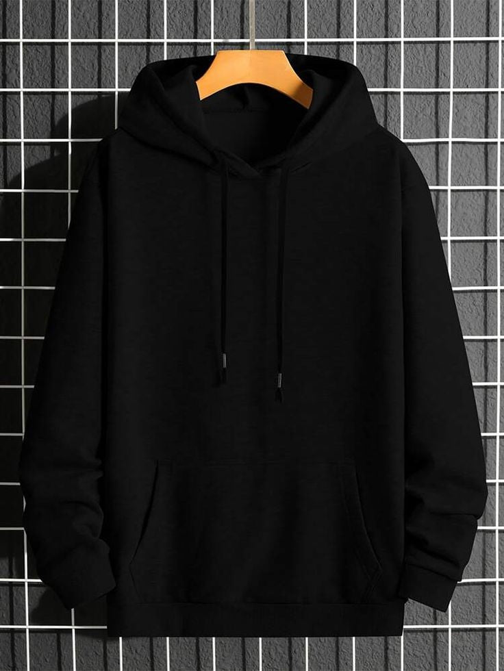 Solid Hoddie Black
