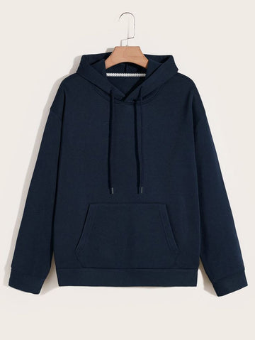 Solid Hoddie Dark Blue